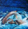Swimmer 3 - oil on canvas - cm. 50x50 - 2007